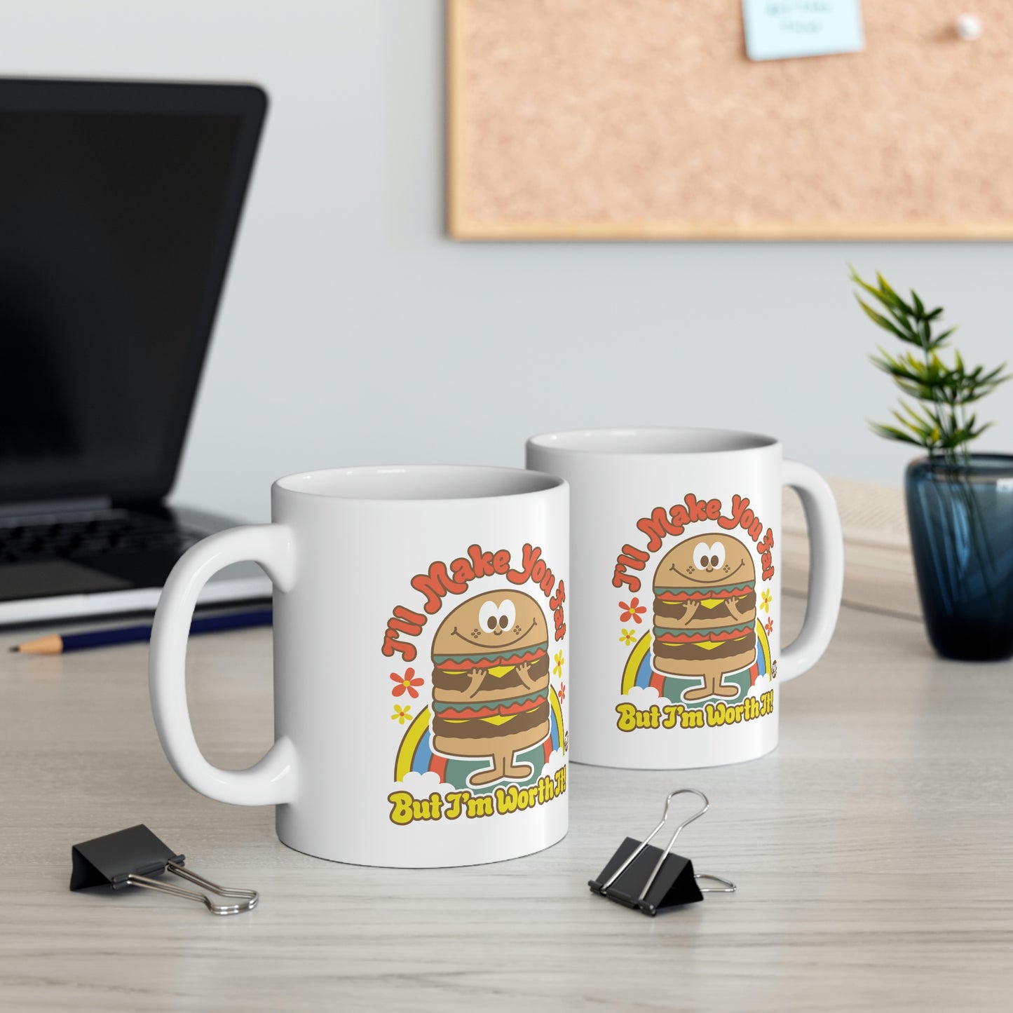 FUNSHINE-I'LL MAKE YOU FAT BURGER COFFEE MUG