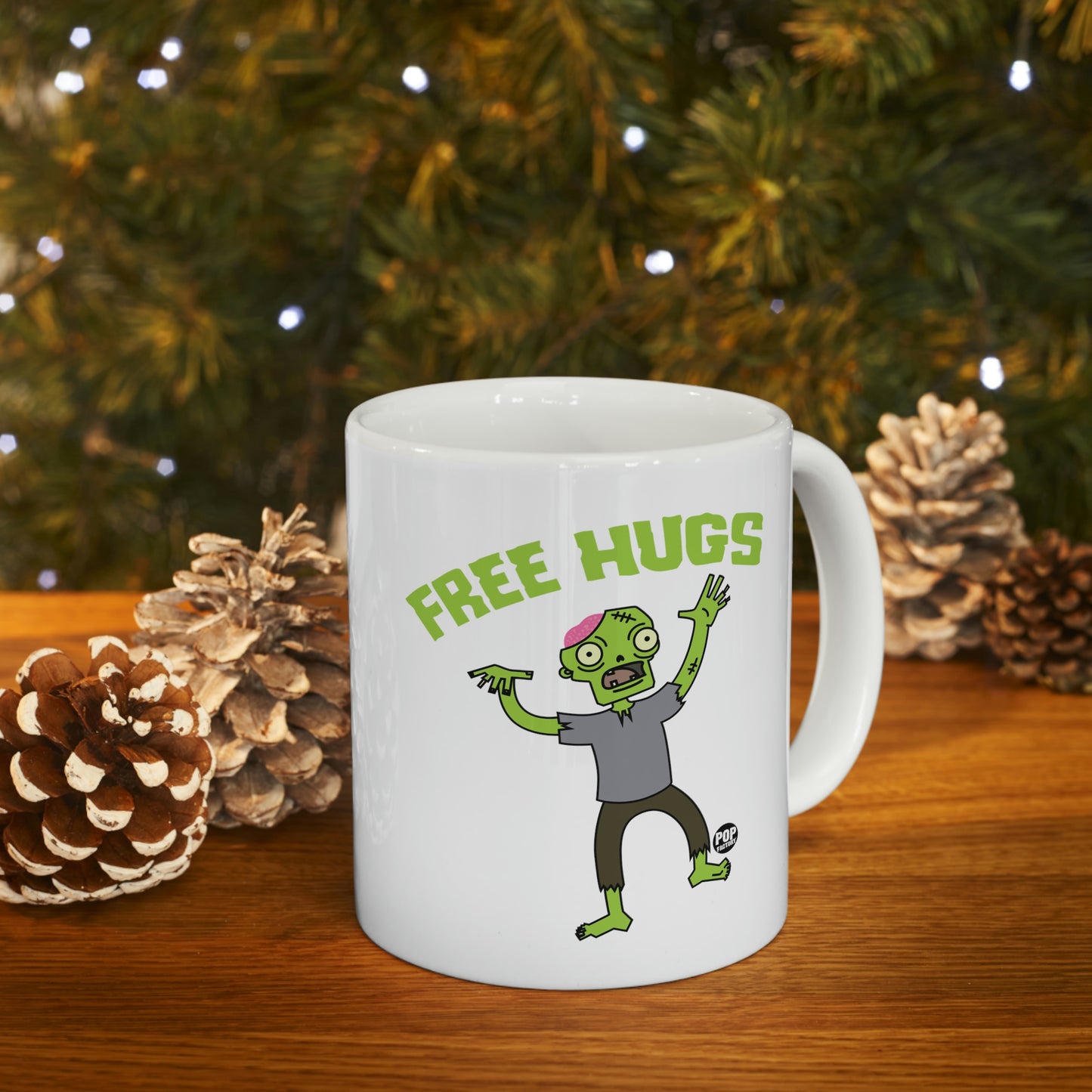 FREE HUGS ZOMBIE COFFEE MUG