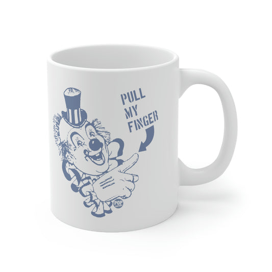 PULL MY FINGER CLOWN COFFEE MUG