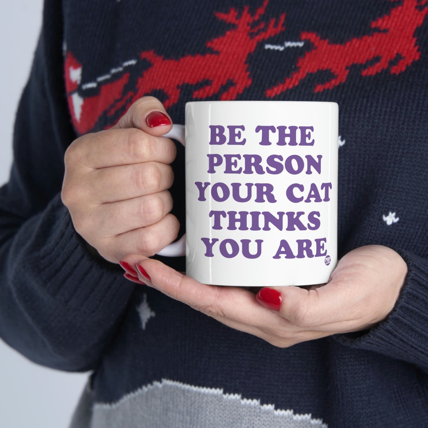 BE THE PERSON YOUR CAT THINKS YOU ARE COFFEE MUG