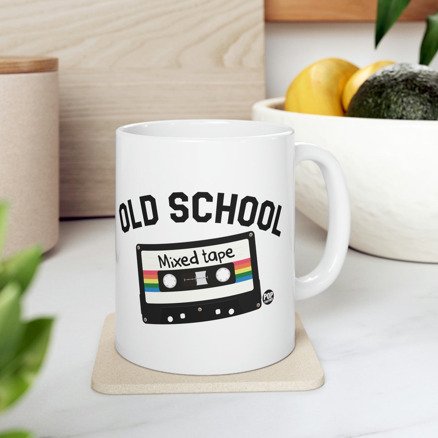 OLD SCHOOL MIXED TAPE COFFEE MUG