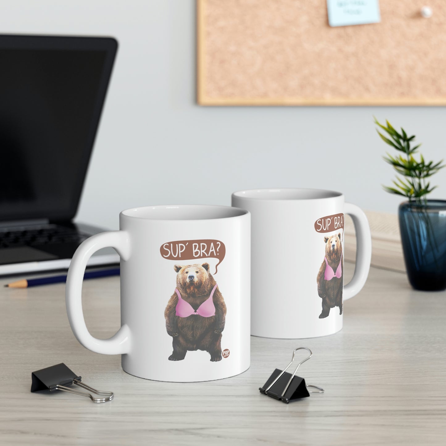 Sup Bra Bear Mug