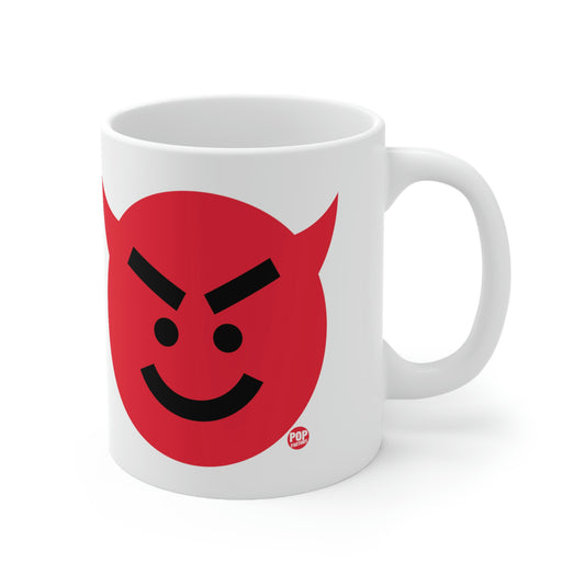 DEVIL SMILEY FACE COFFEE MUG