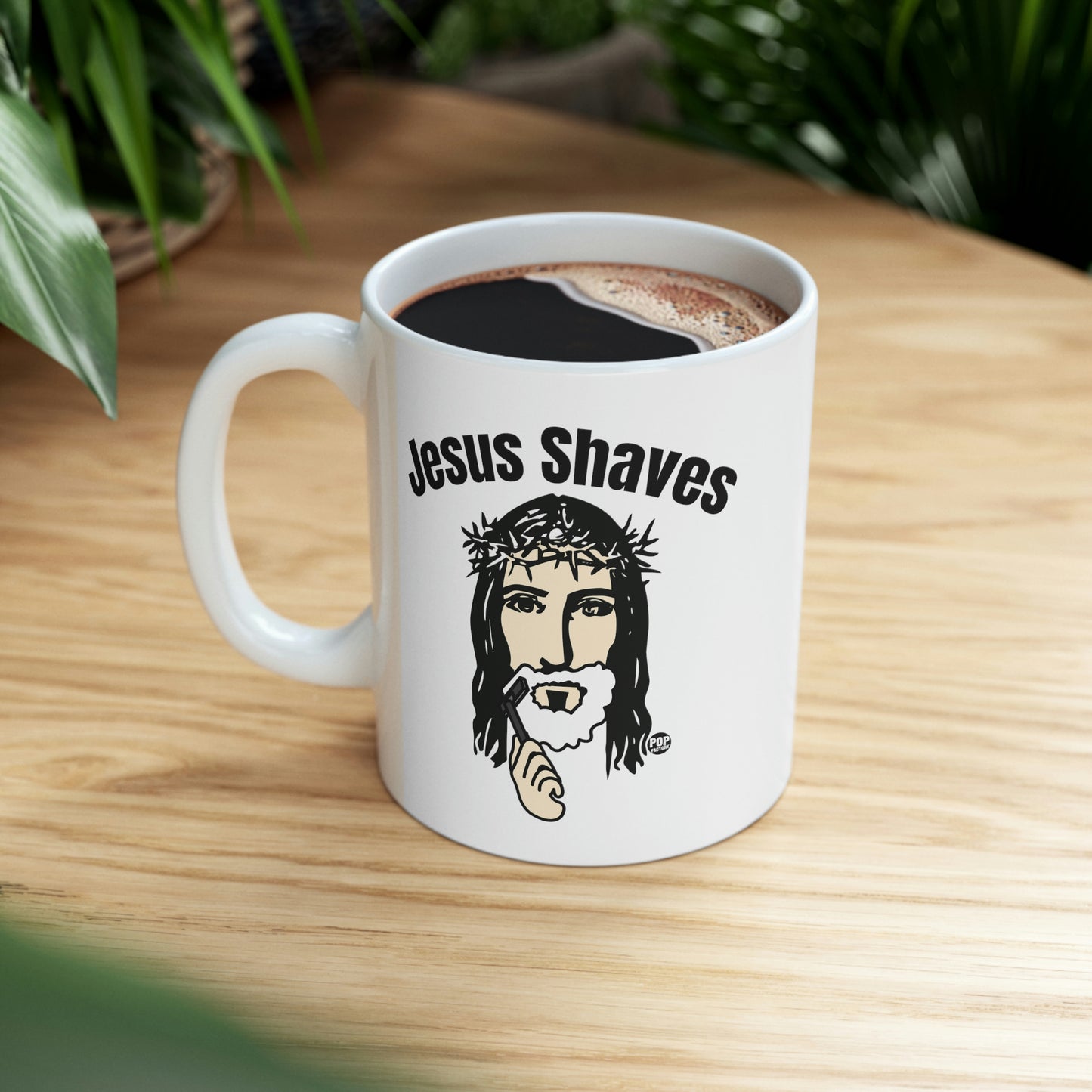JESUS SAVES COFFEE MUG