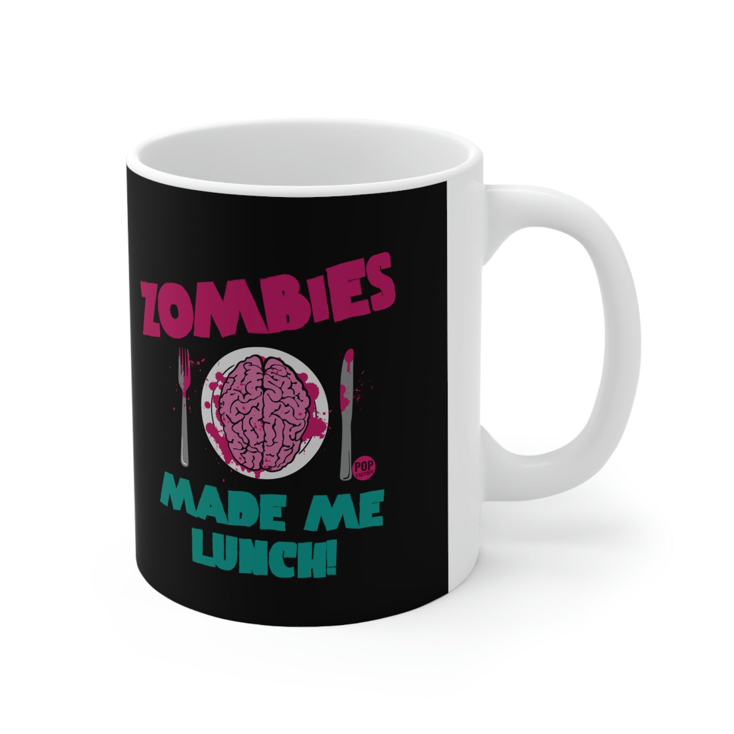 ZOMBIES MADE LUNCH COFFEE MUG