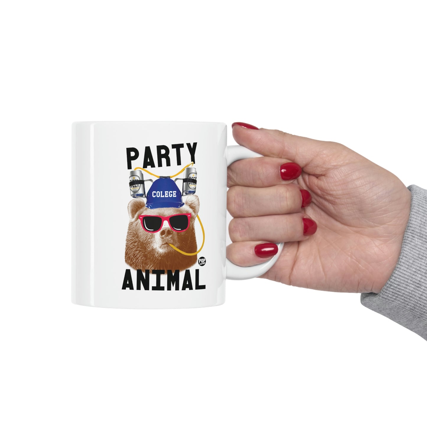 PARTY ANIMAL BEAR  COFFEE MUG