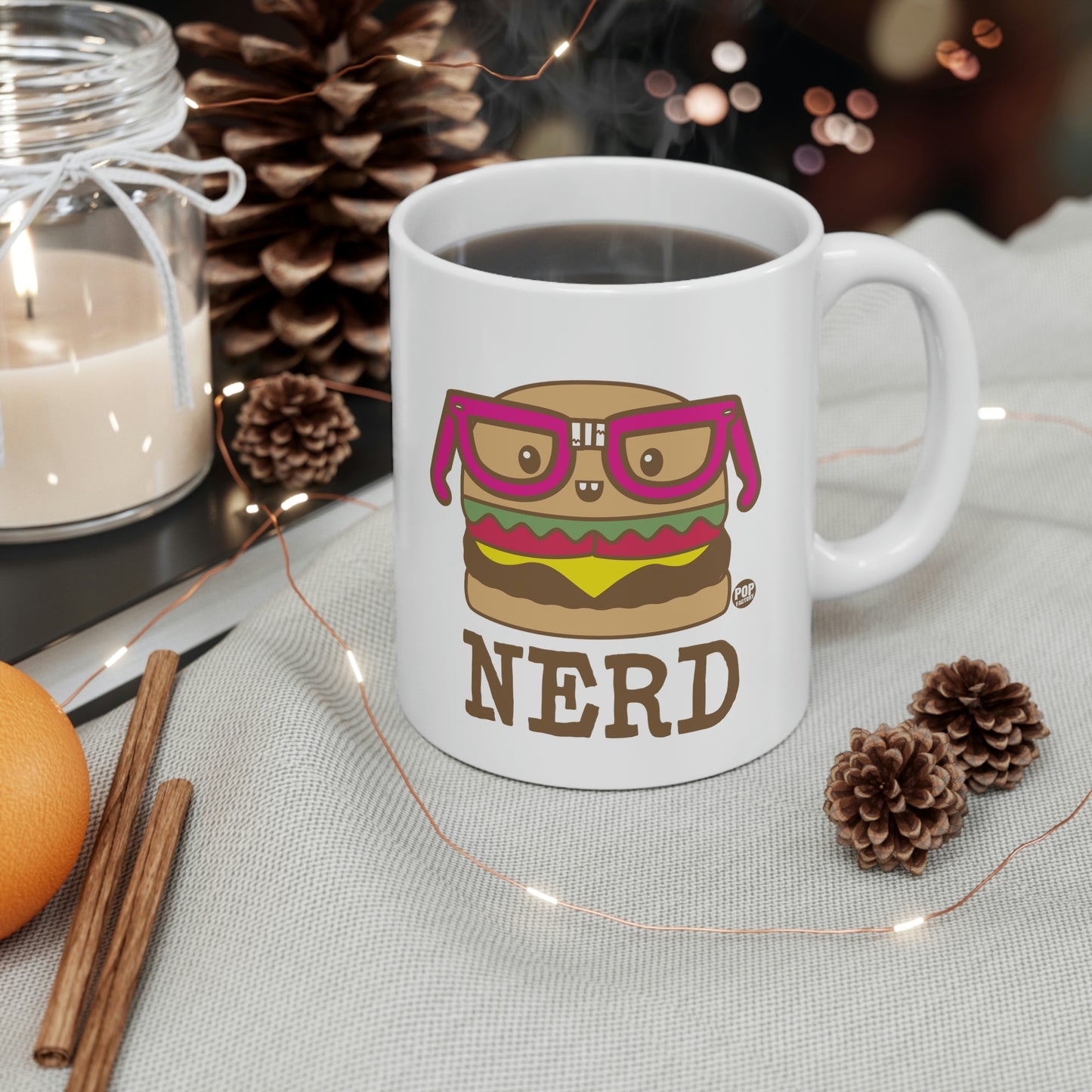 NERD BURGER COFFEE MUG