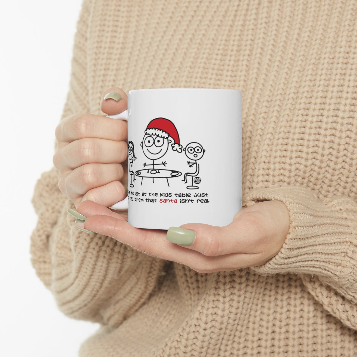 Sit At Kids Table Santa Mug