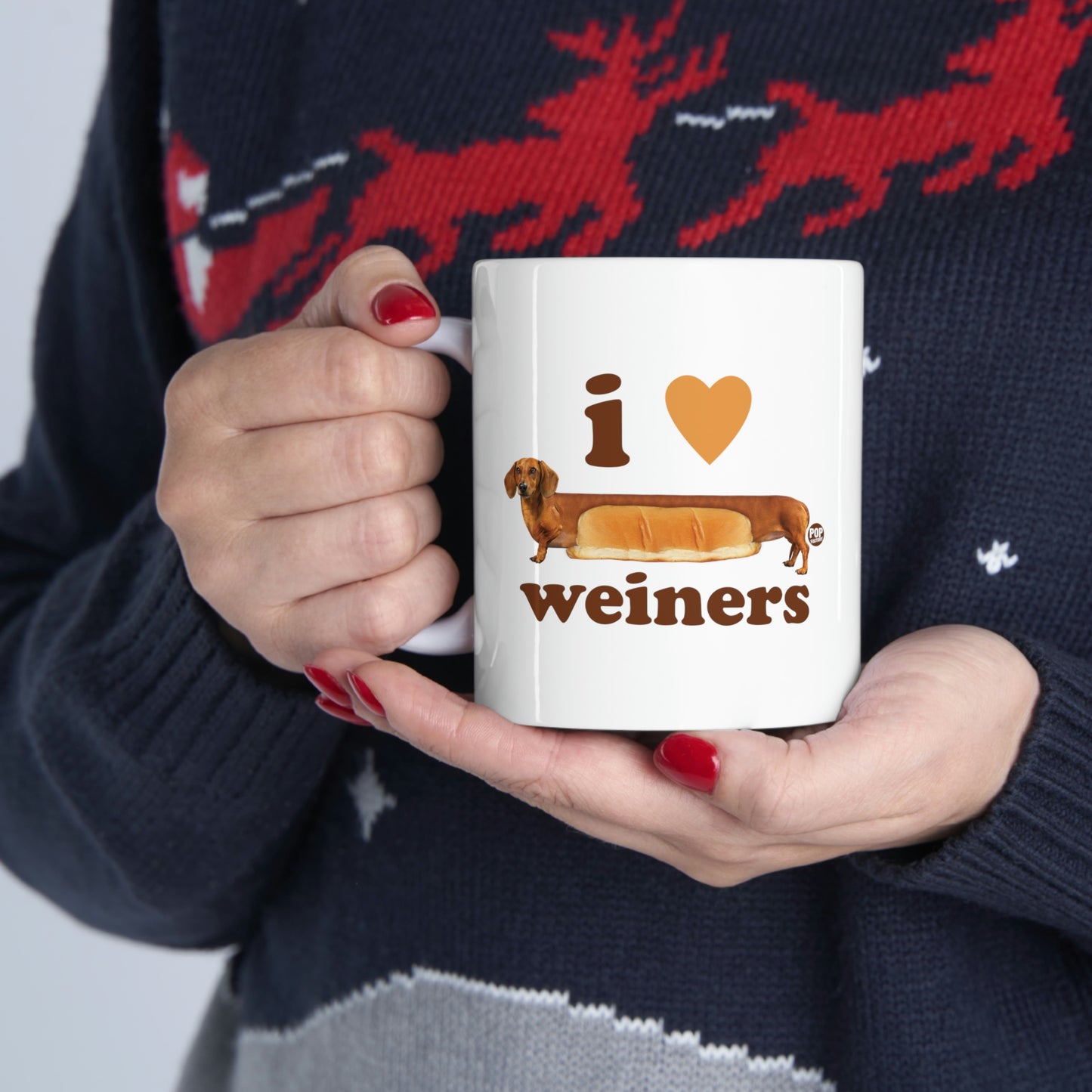 I LOVE WEINERS DOG COFFEE MUG