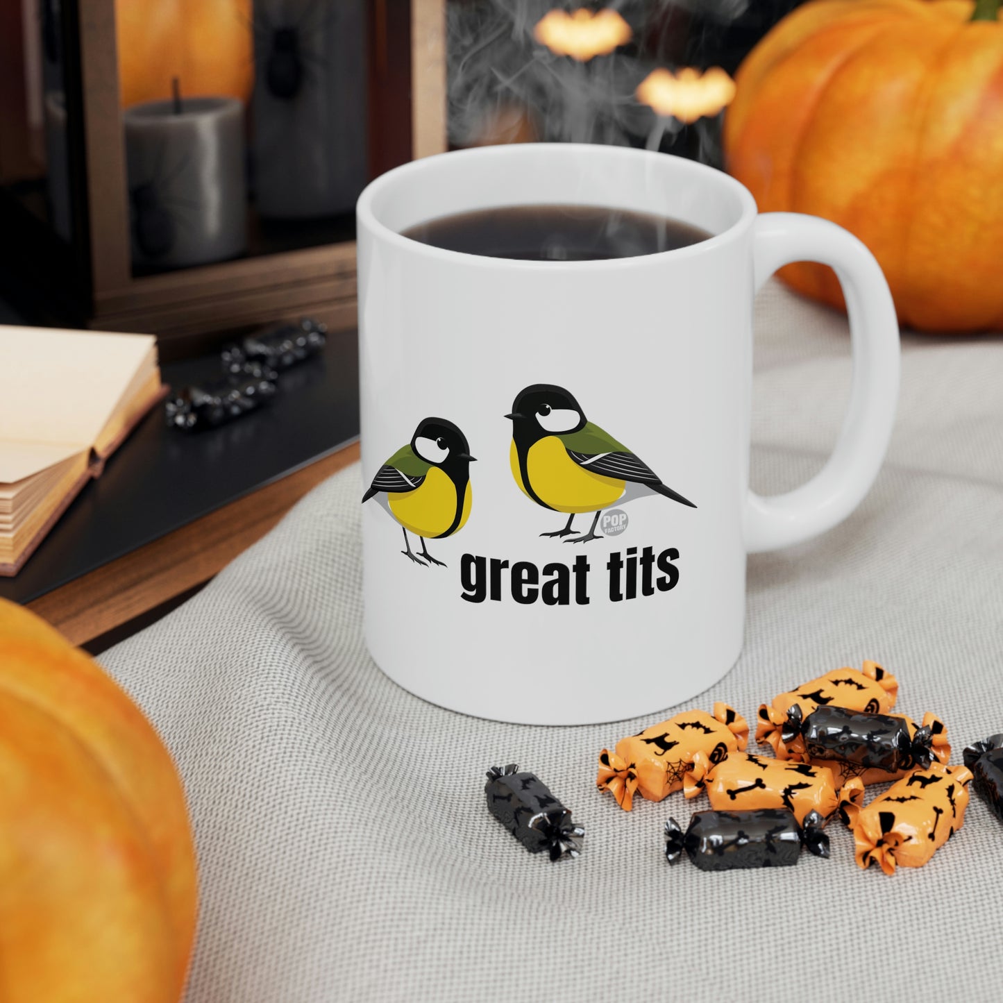 GREAT TITS COFFEE MUG