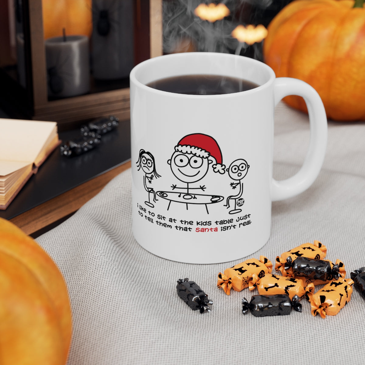 Sit At Kids Table Santa Mug