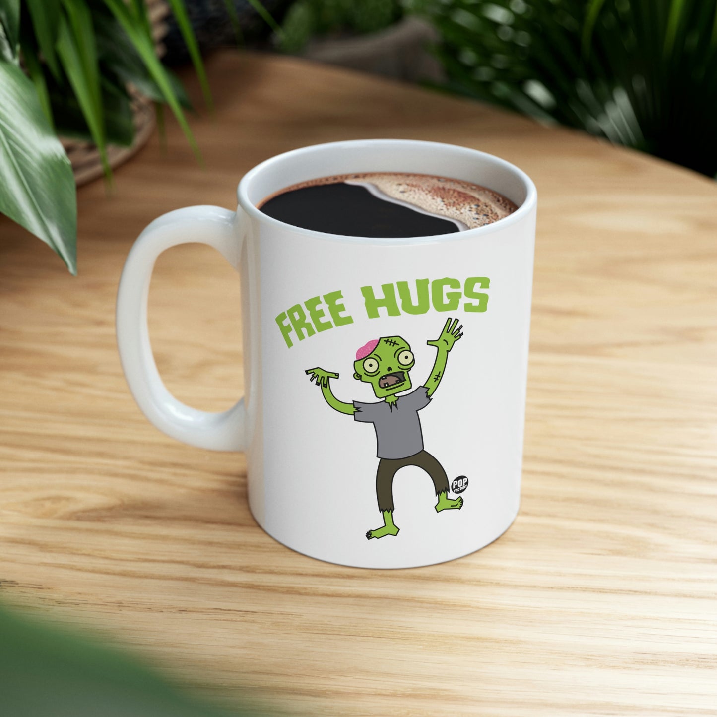 FREE HUGS ZOMBIE COFFEE MUG