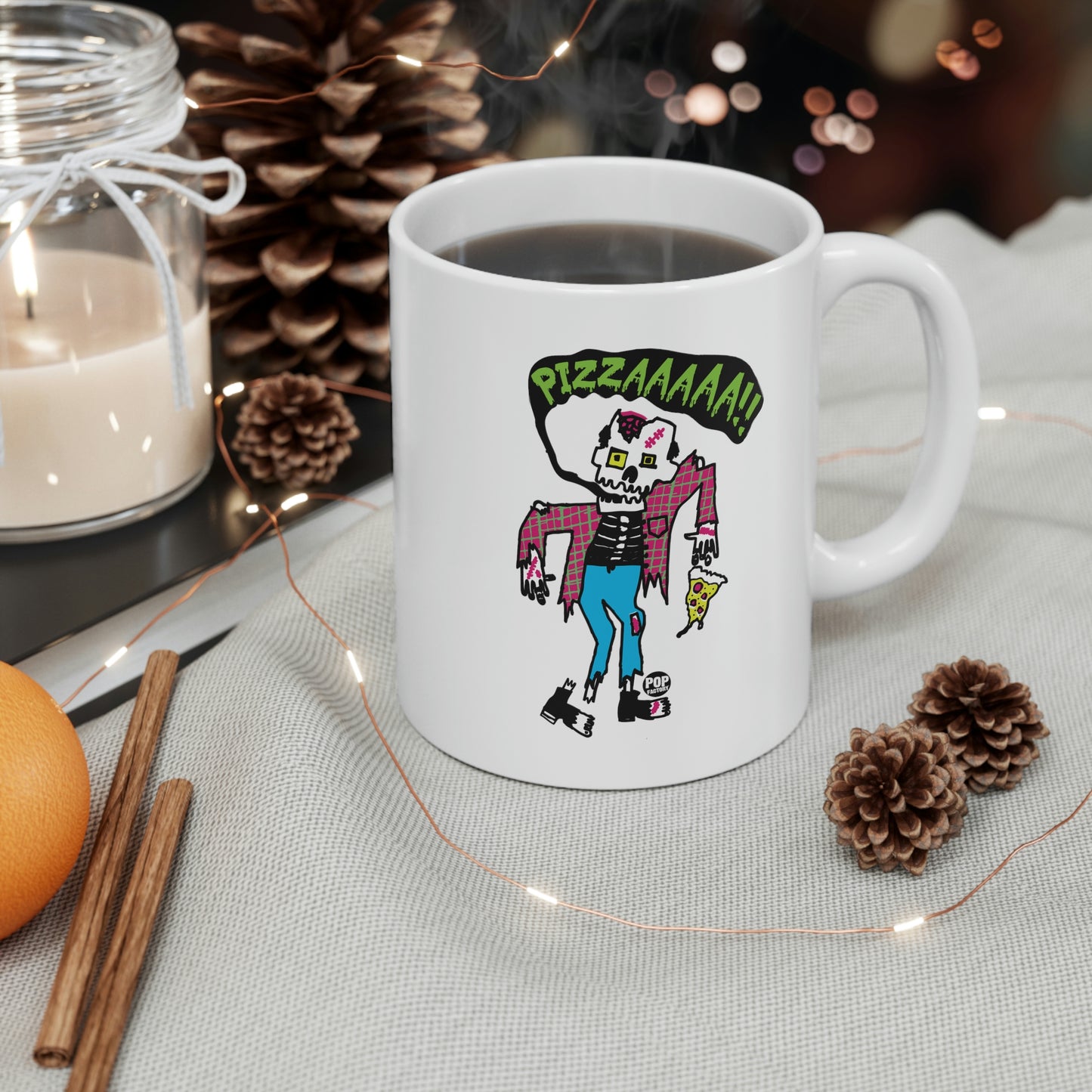 PIZZZZZA ZOMBIE COFFEE MUG