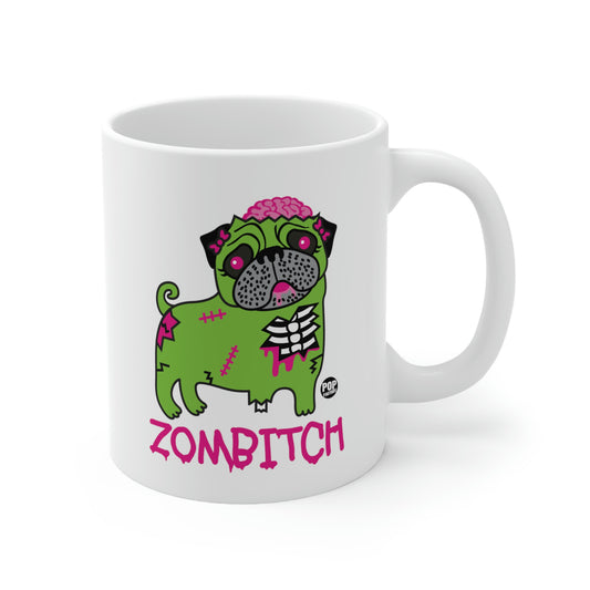 ZOMBITCH PUG COFFEE MUG