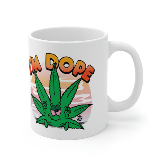 I'M DOPE POT LEAF COFFEE MUG