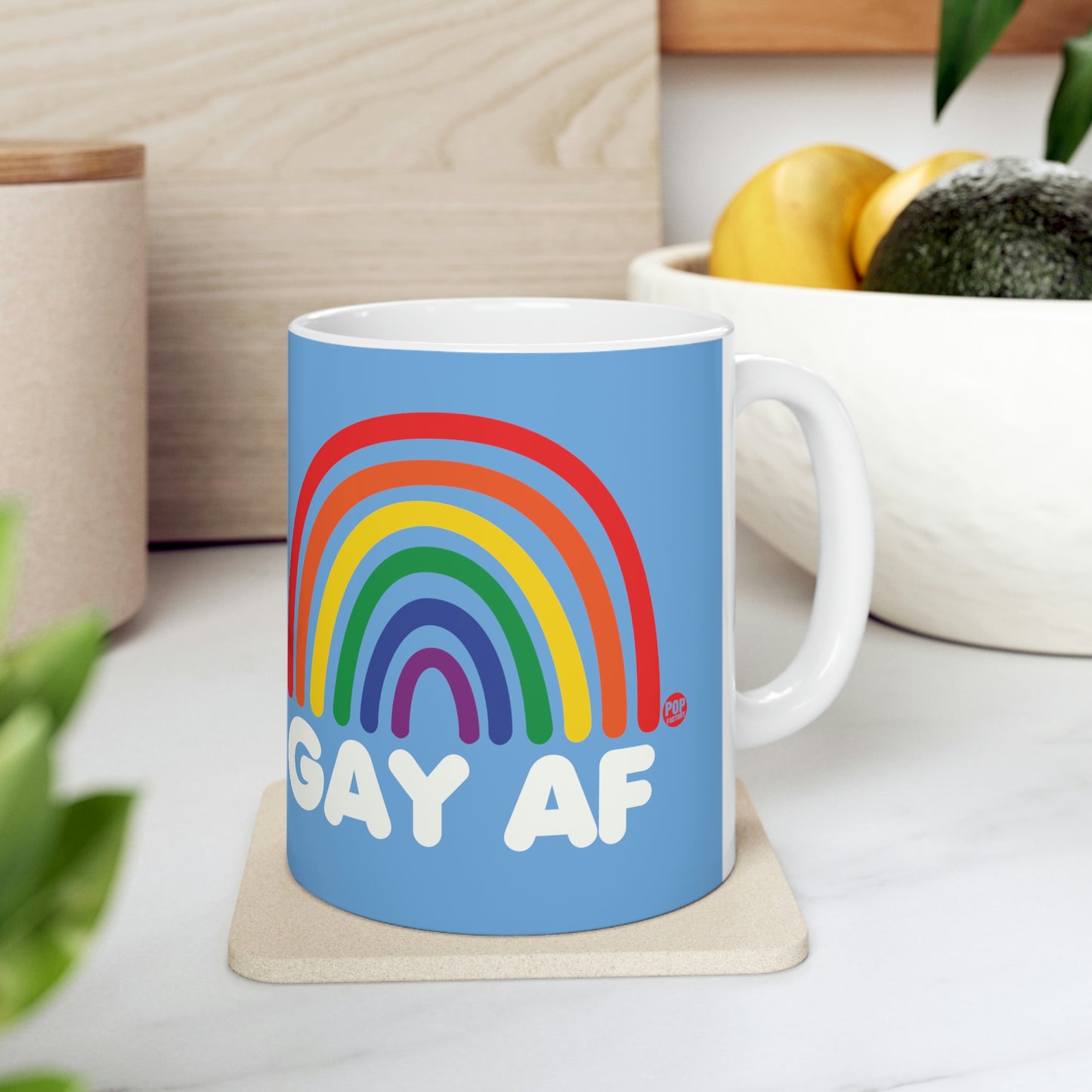 GAY AF RAINBOW COFFEE MUG