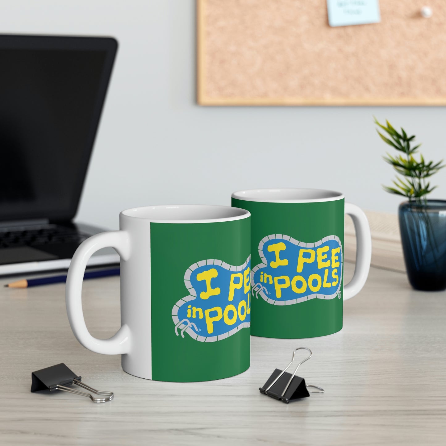 I PEE IN POOLS COFFEE MUG