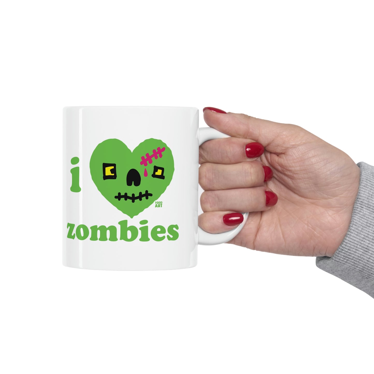 I LOVE ZOMBIES COFFEE MUG