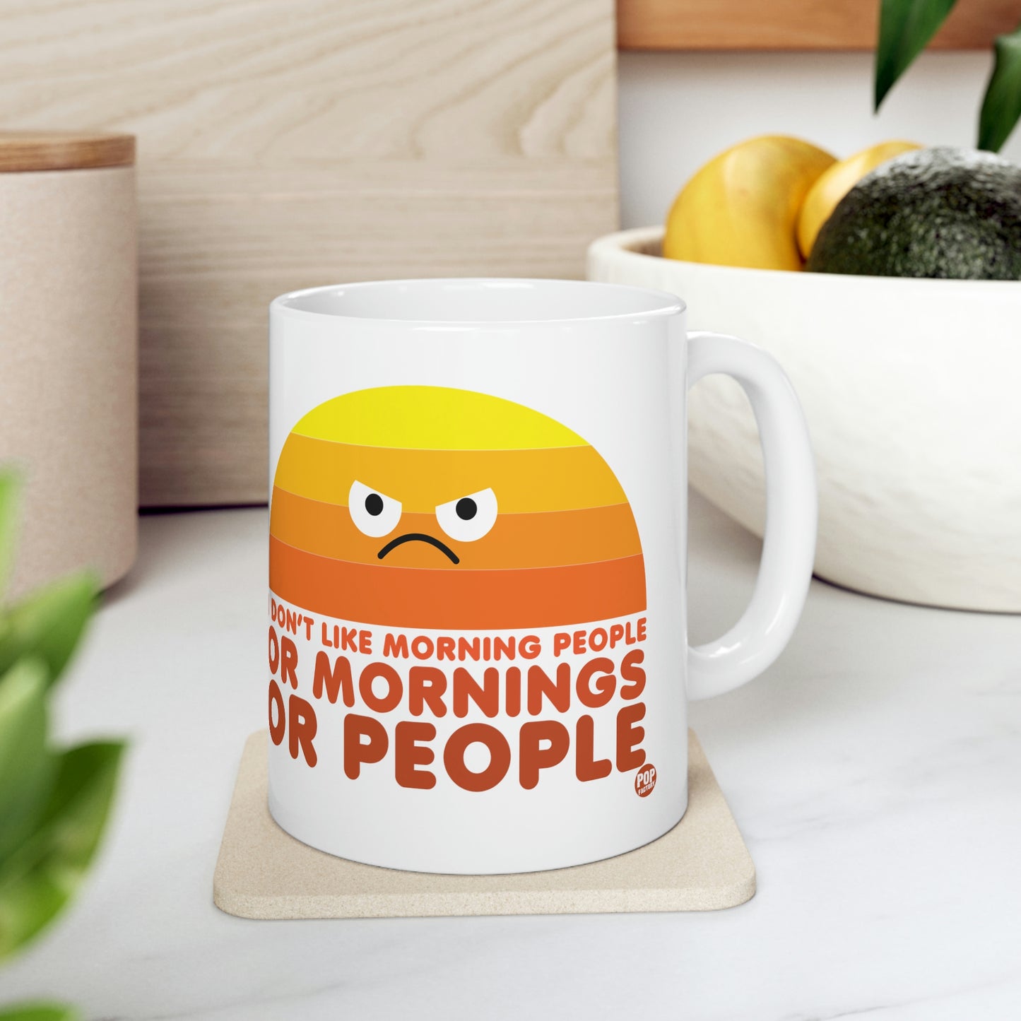 I DON'T LIKE MORNING PEOPLE COFFEE MUG