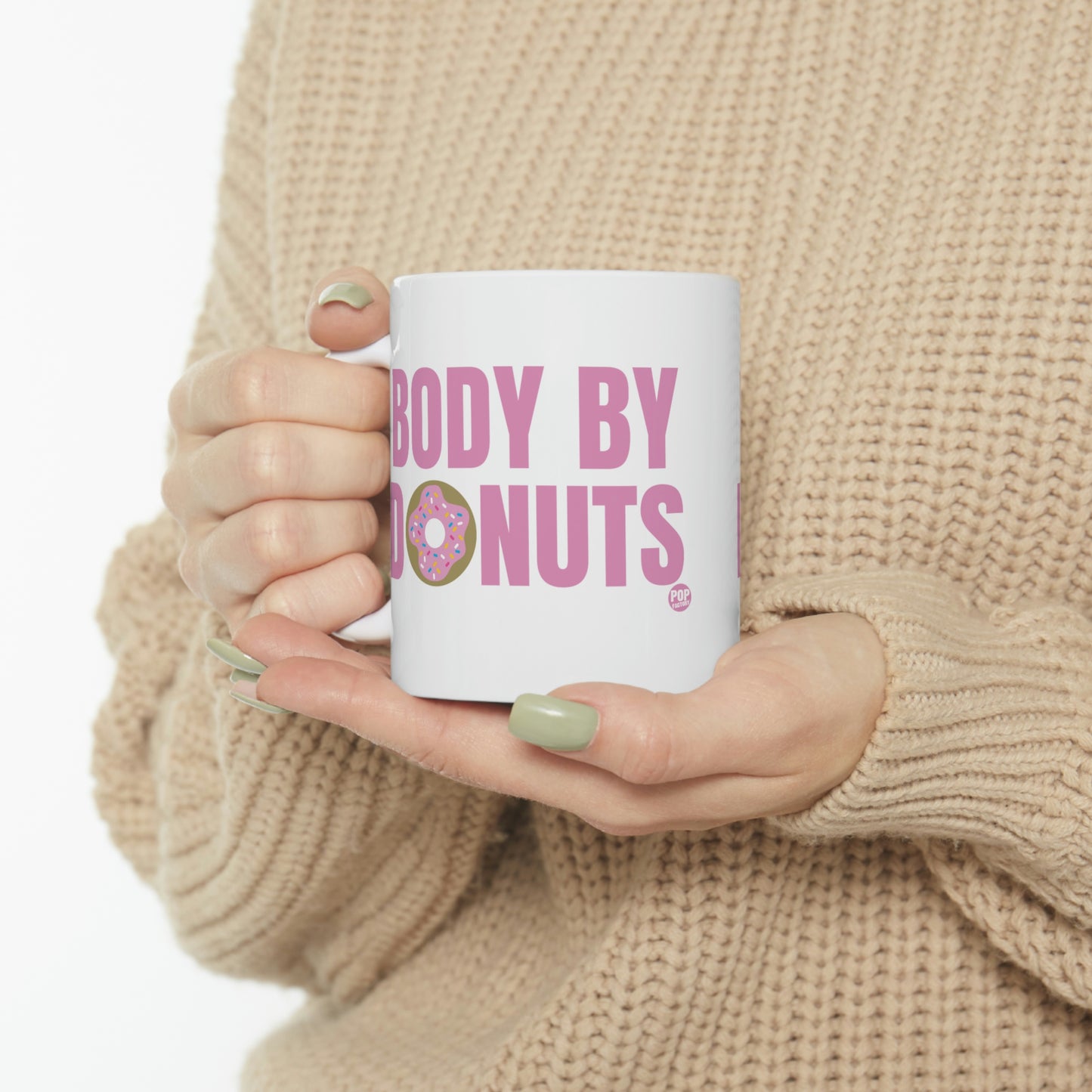 BODY BY DONUTS COFFEE MUG