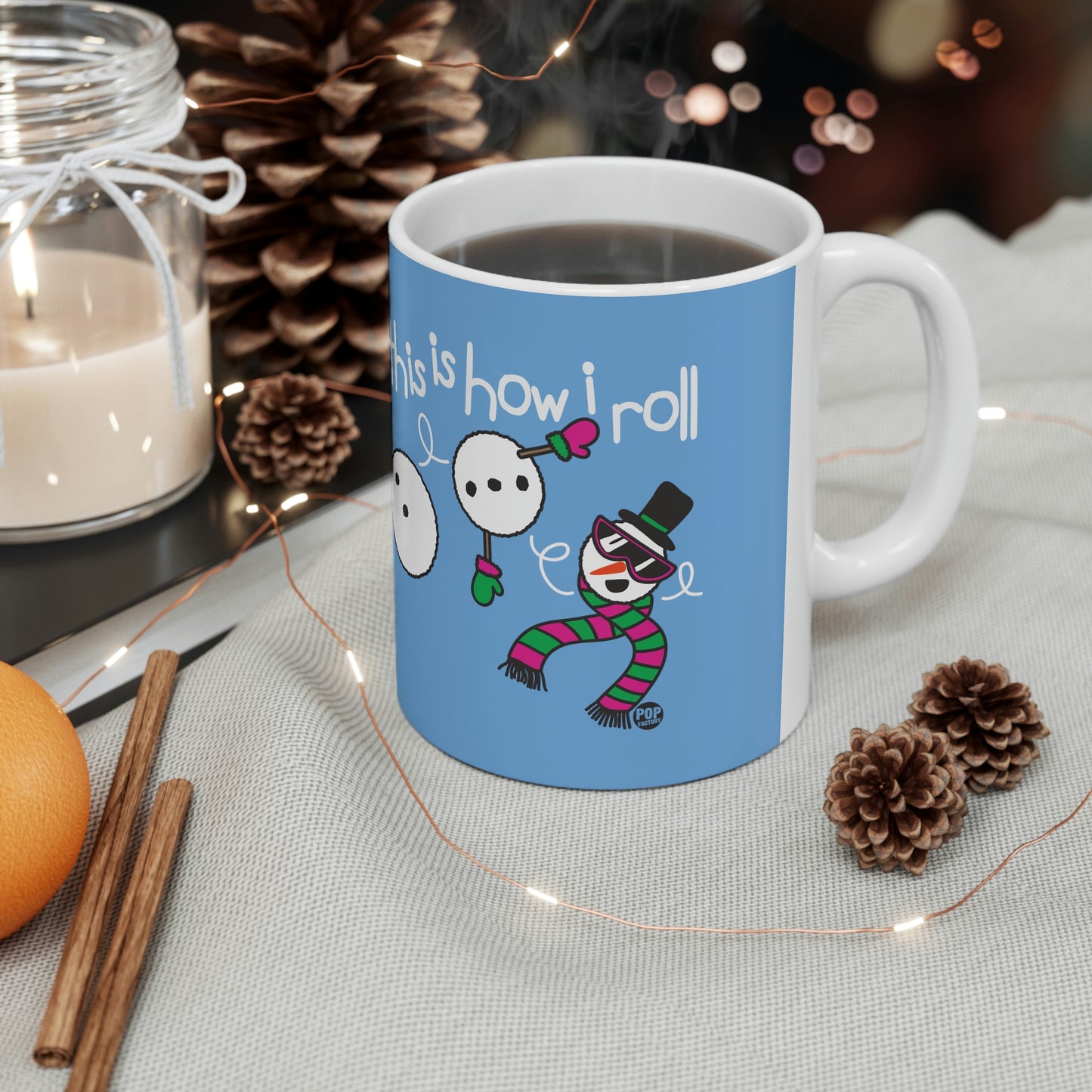 This is How I Roll Snowman Coffee Mug