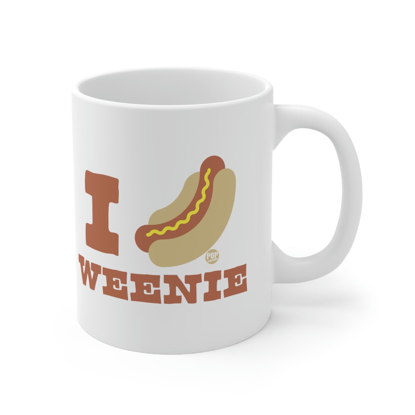 I LOVE WEENIE HOT DOG COFFEE MUG