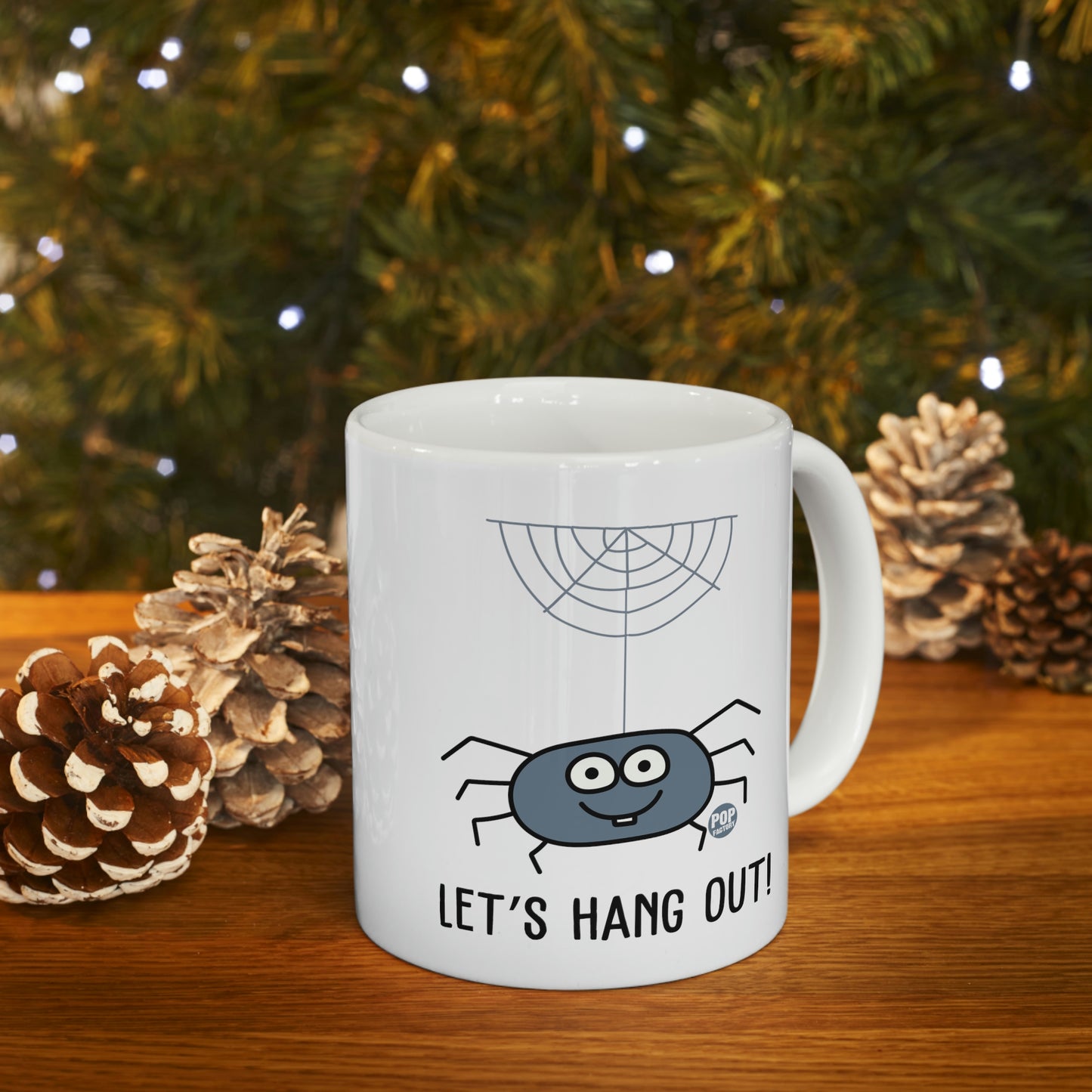 Let's Hang Out Spider Coffee Mug