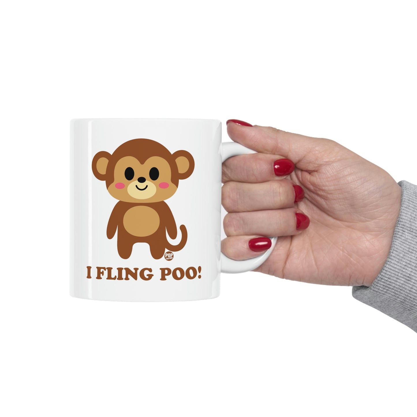 I FLING POO!  MONKEY COFFEE MUG