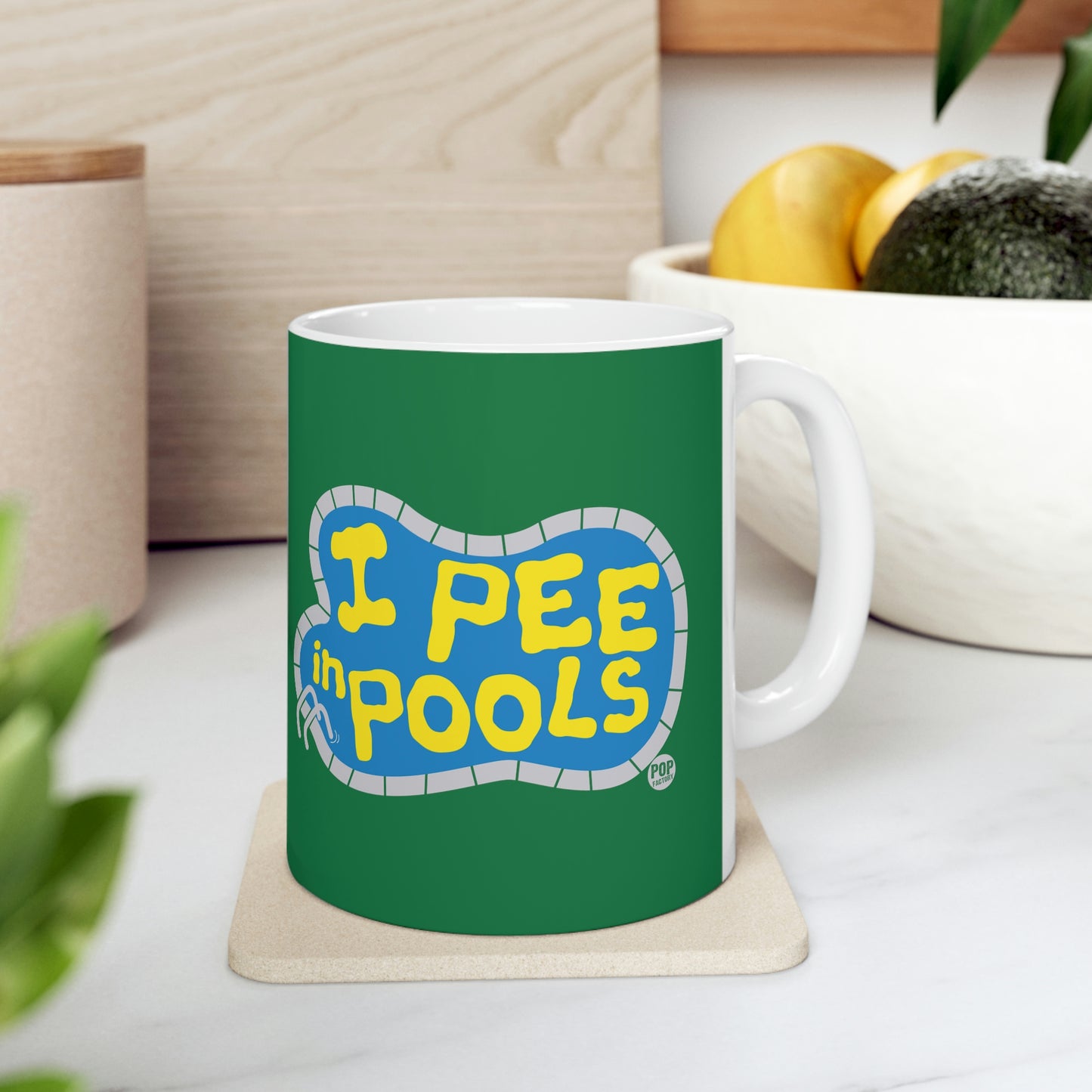 I PEE IN POOLS COFFEE MUG