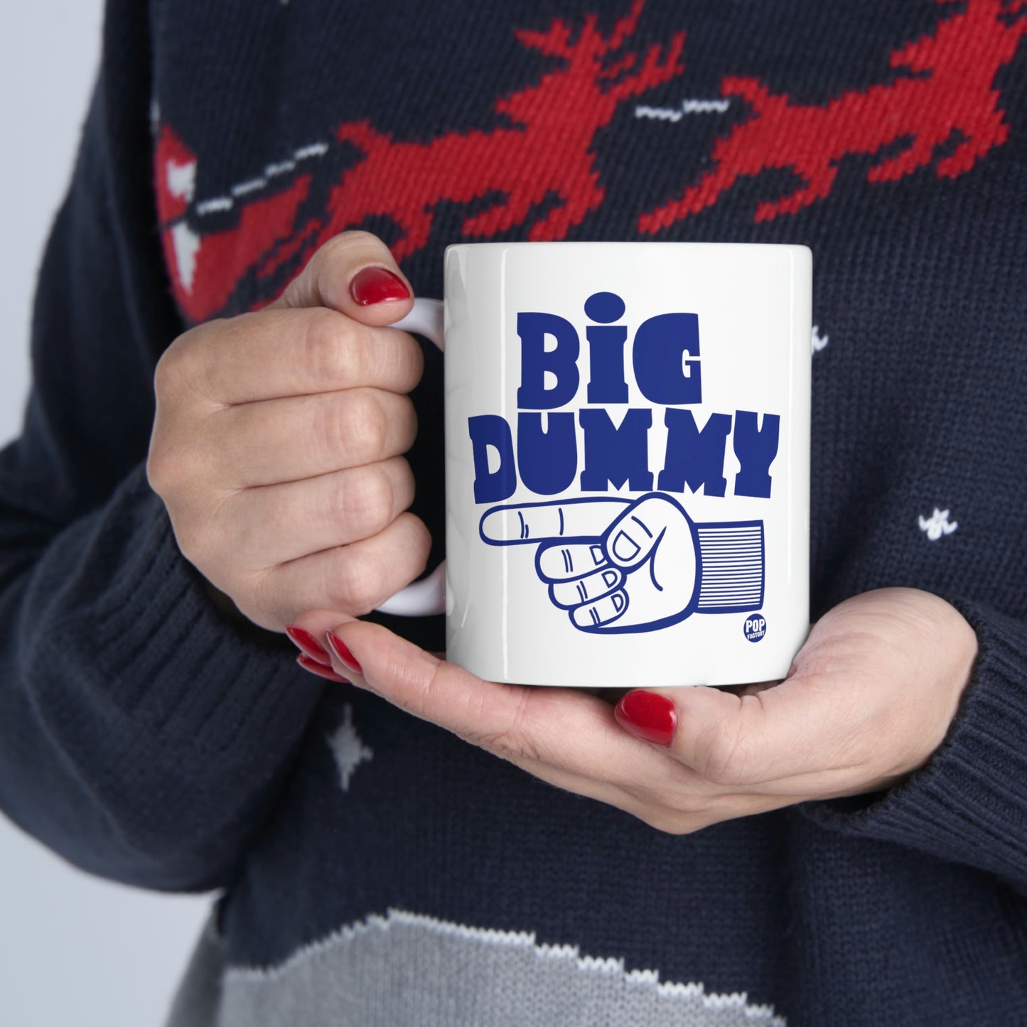 BIG DUMMY FINGER COFFEE MUG