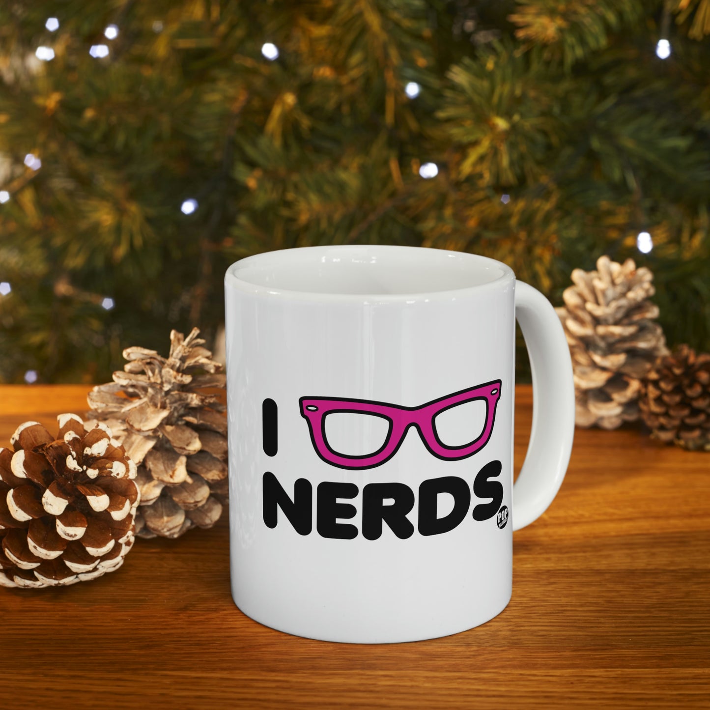 I Love Nerds Glasses Coffee Mug