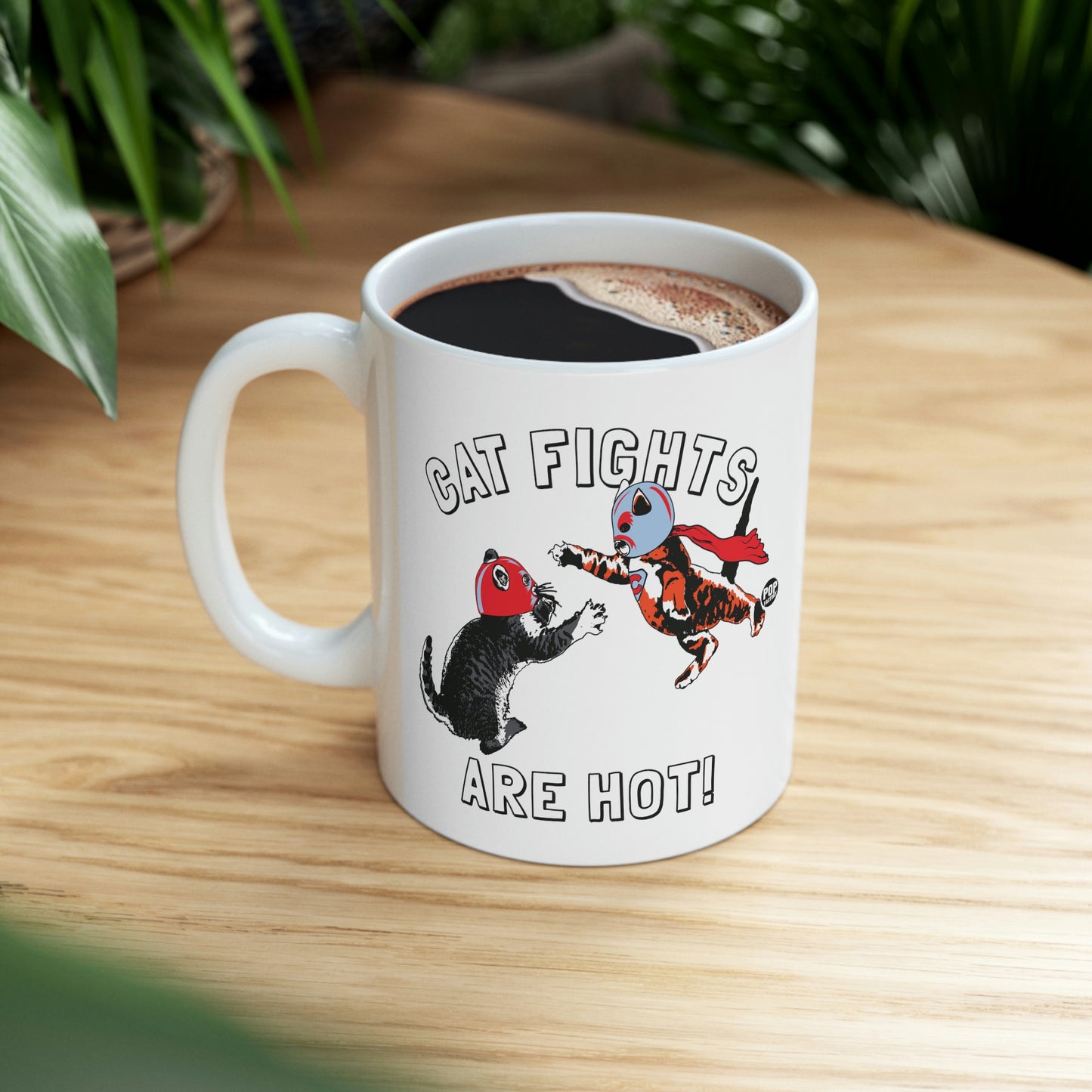 CAT FIGHTS ARE HOT! COFFEE MUG