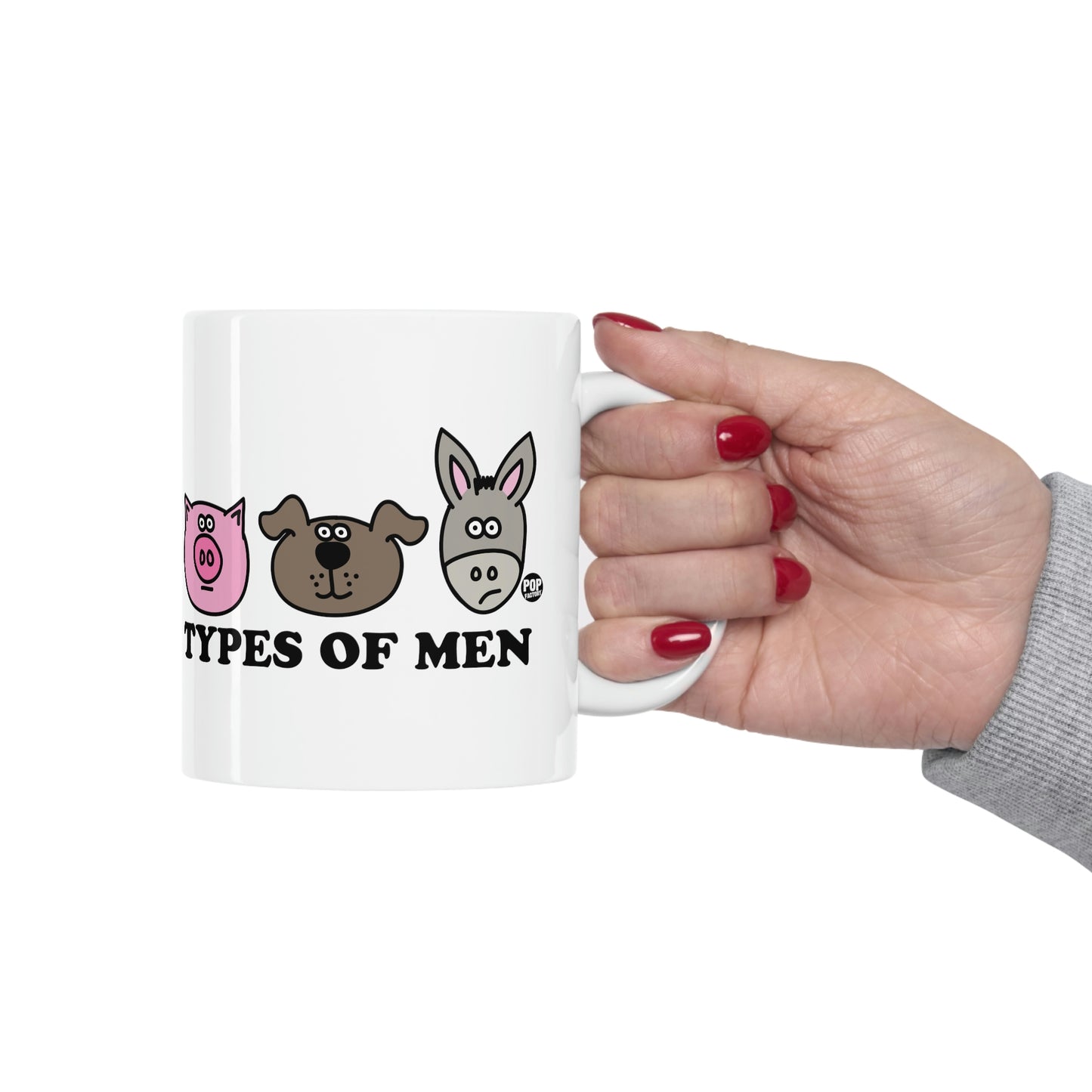 TYPES OF MEN PIG, DOG, ASS COFFEE MUG