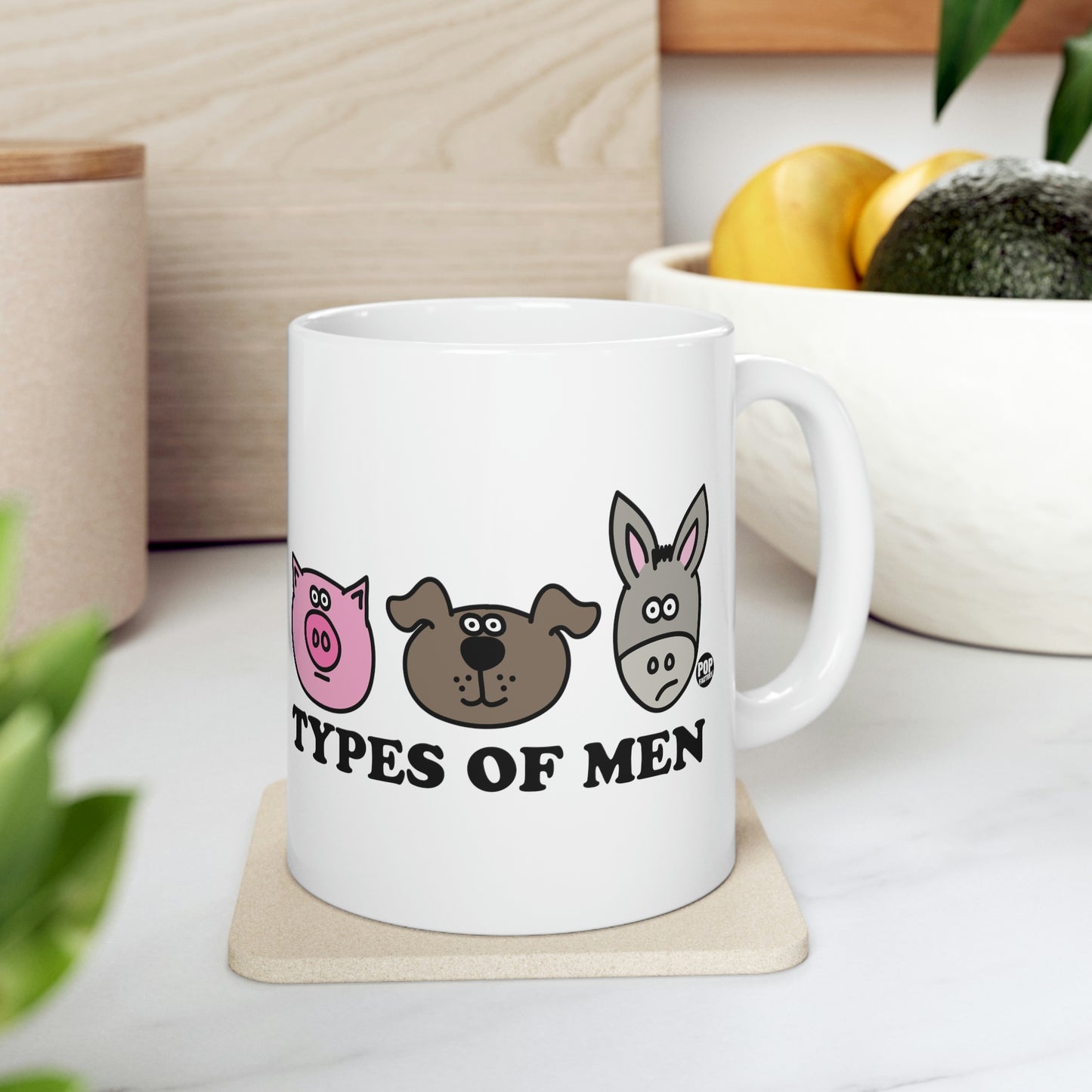 TYPES OF MEN PIG, DOG, ASS COFFEE MUG