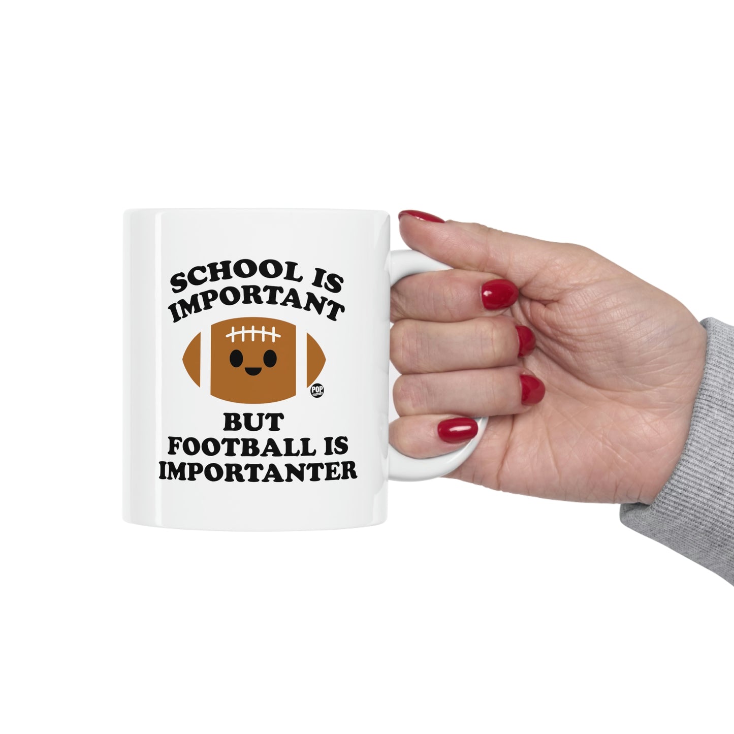 School is Important but Football is Importanter Coffee Mug