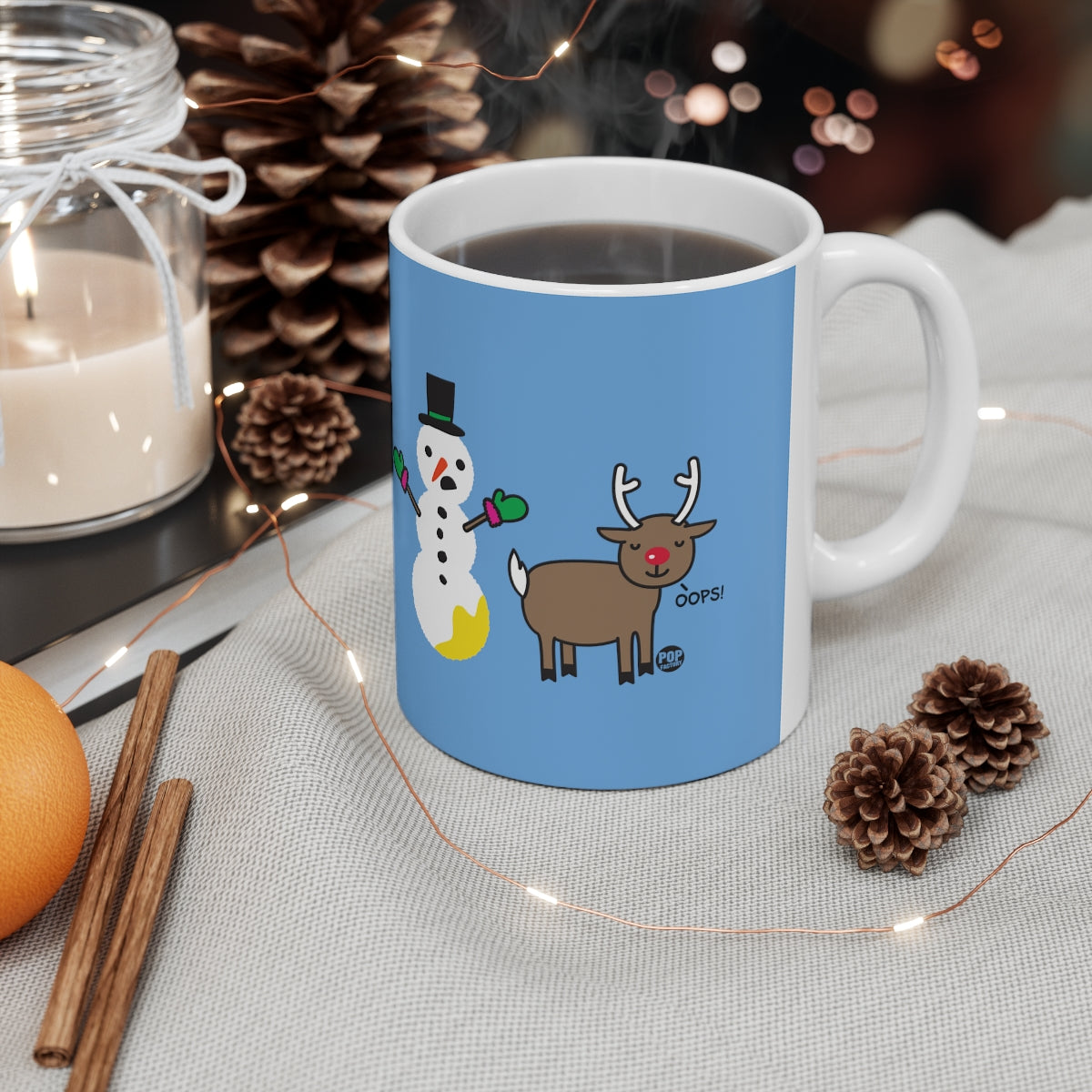 Reindeer Pee Snowman Mug