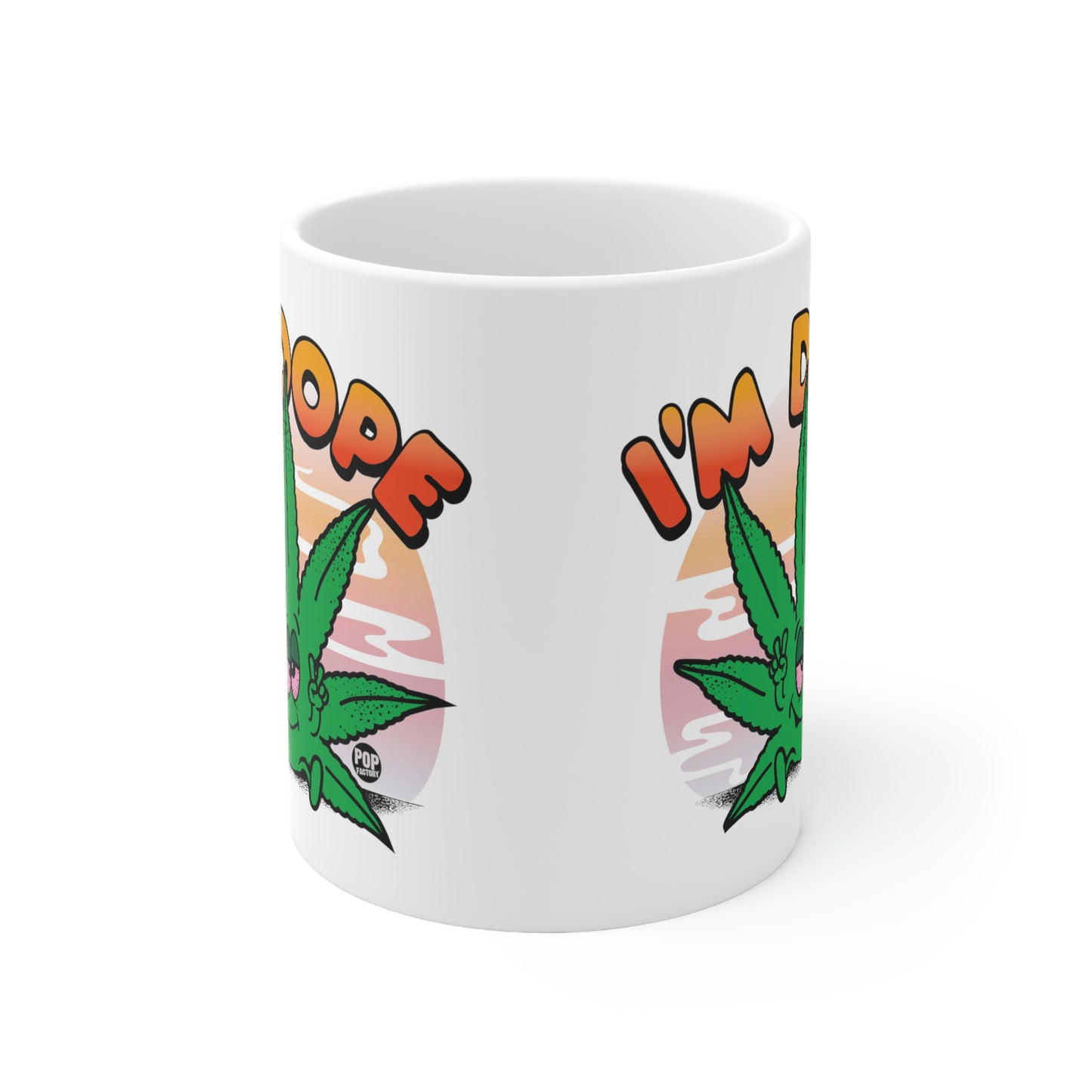 I'M DOPE POT LEAF COFFEE MUG