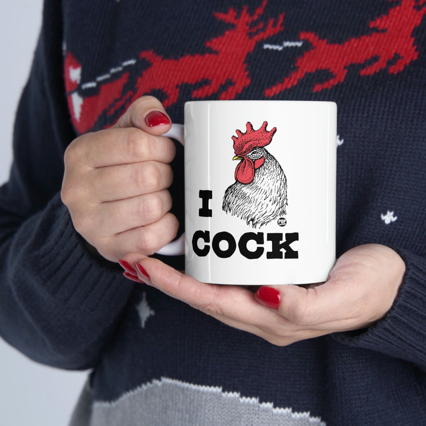 I LOVE COCK! ROOSTER COFFEE MUG