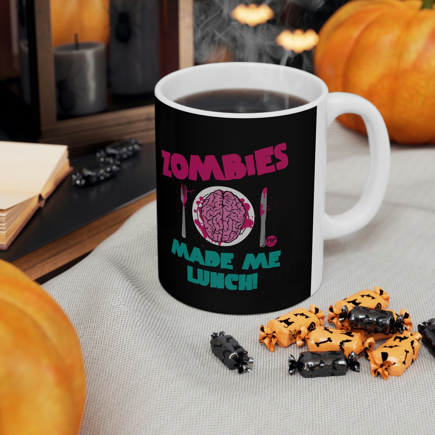 ZOMBIES MADE LUNCH COFFEE MUG