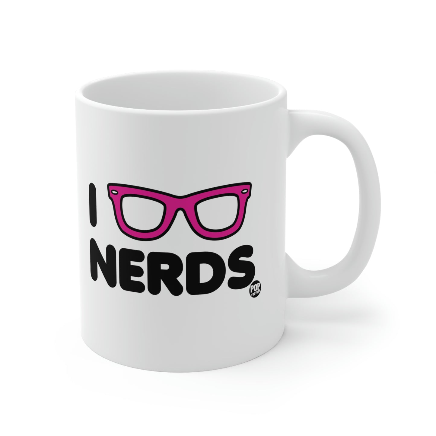 I Love Nerds Glasses Coffee Mug