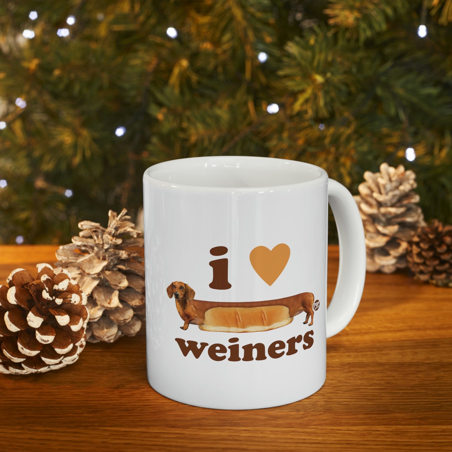 I LOVE WEINERS DOG COFFEE MUG