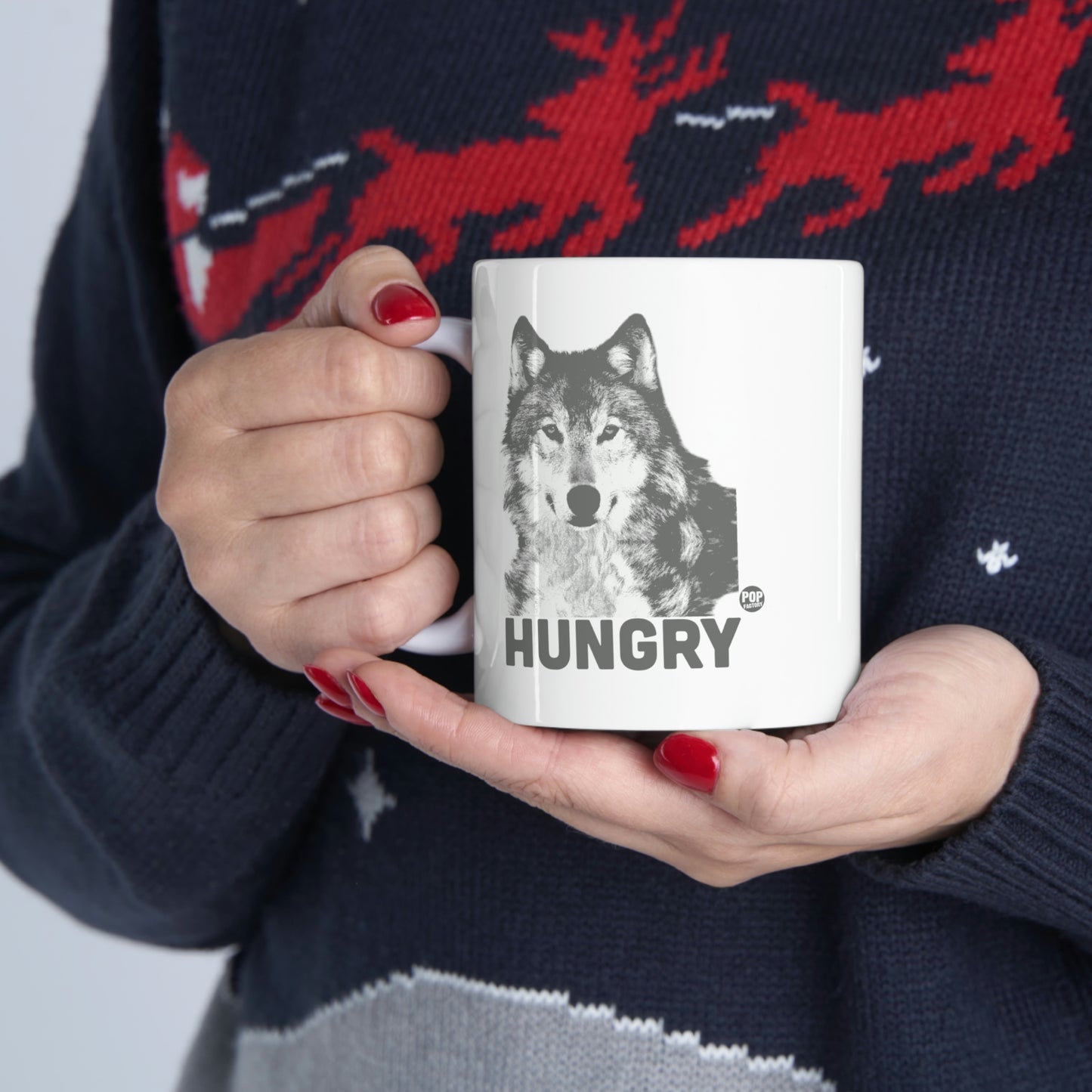 HUNGRY WOLF COFFEE MUG