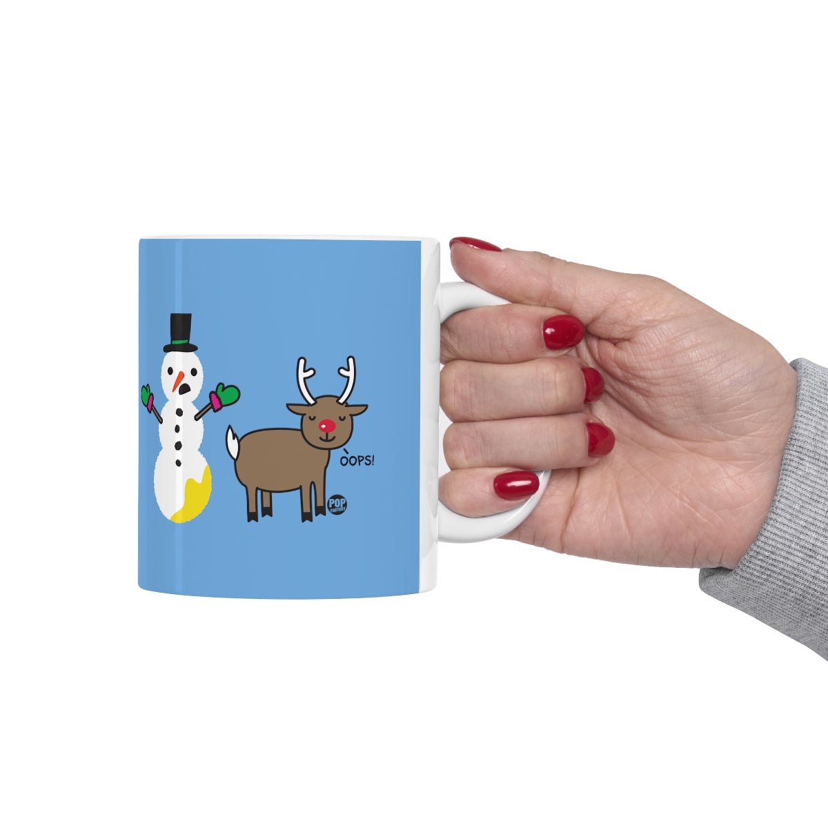 Reindeer Pee Snowman Mug