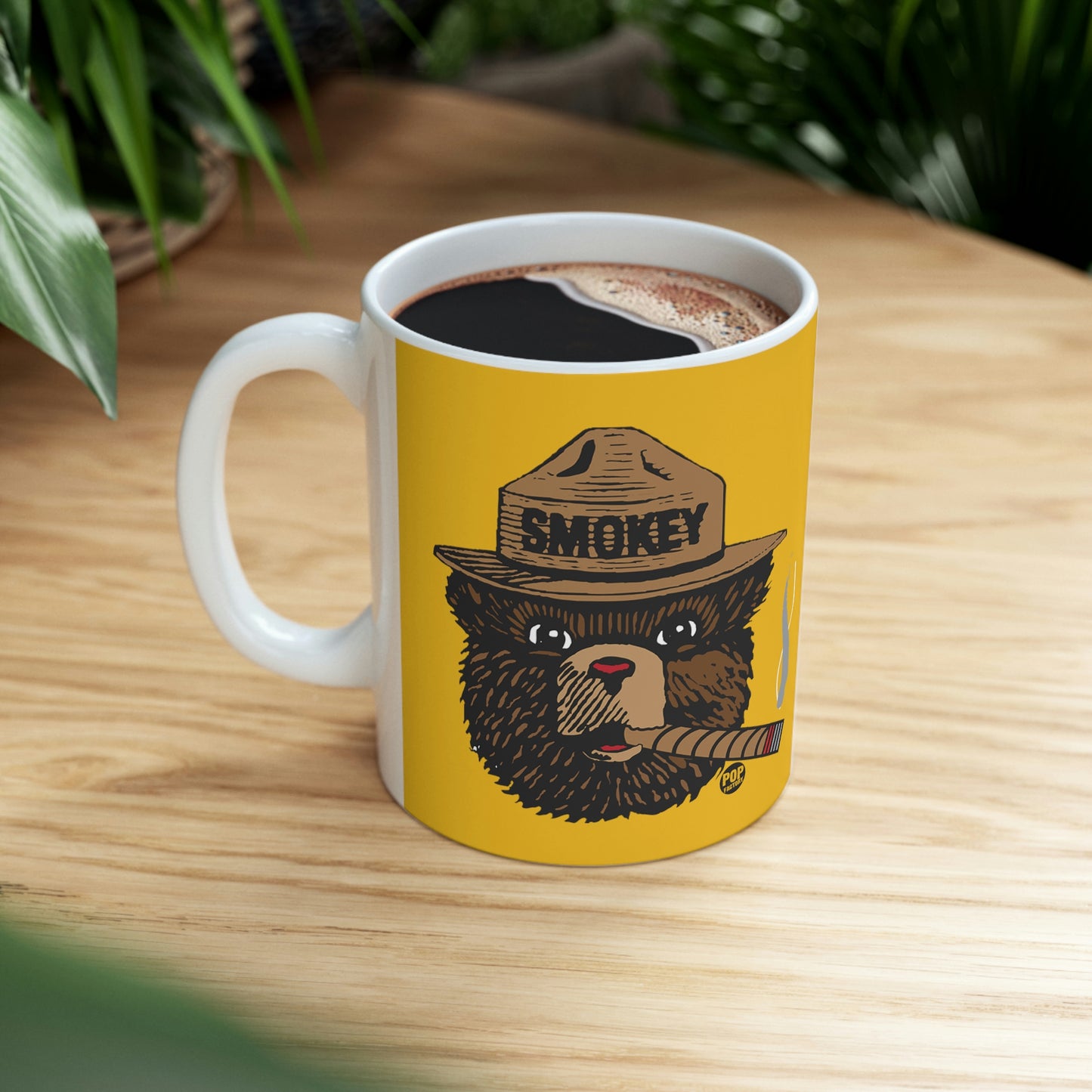 Smoking Smokey Bear Mug