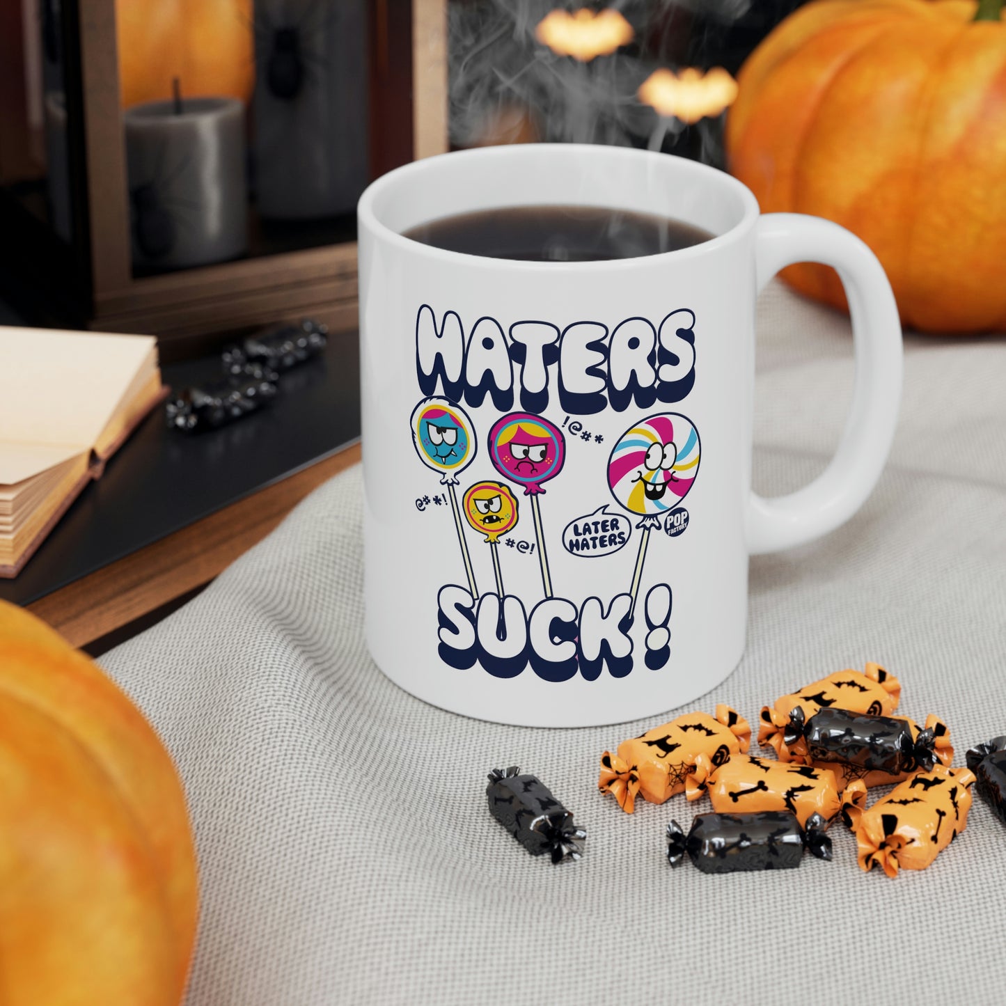 HATERS SUCK! COFFEE MUG