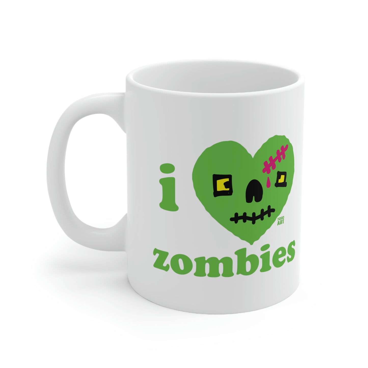 I LOVE ZOMBIES COFFEE MUG