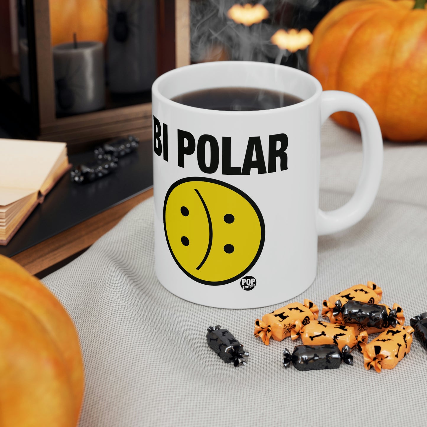 BI POLAR SMILEY COFFEE MUG