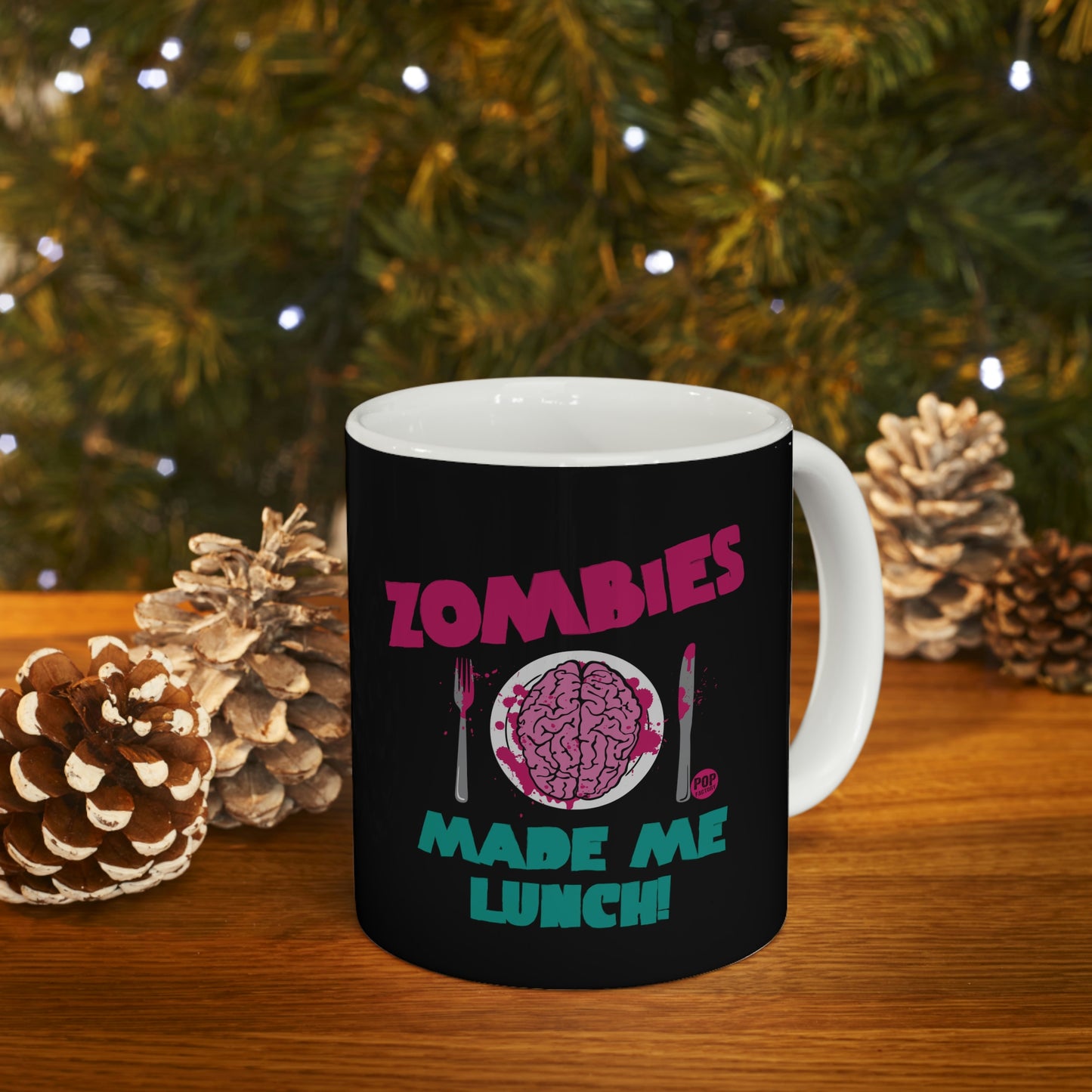 ZOMBIES MADE LUNCH COFFEE MUG