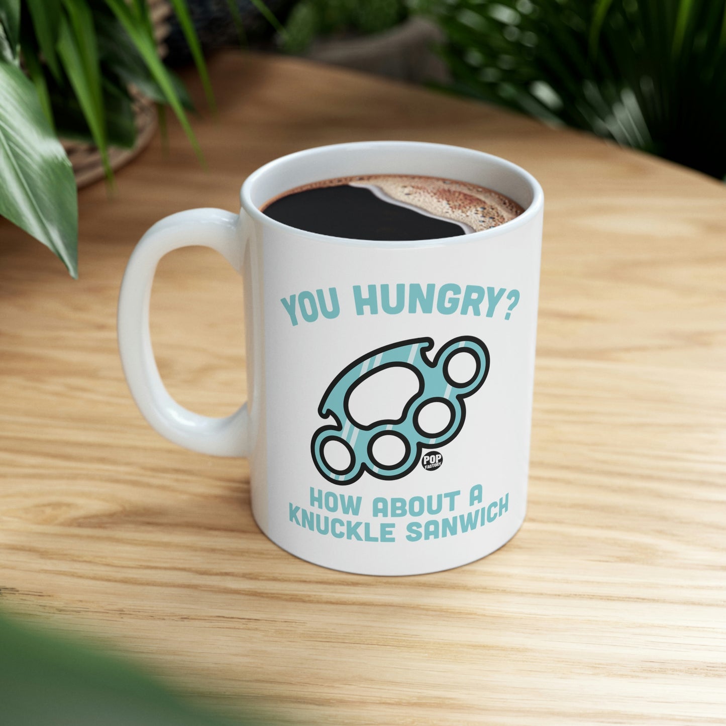 HUNGRY KNUCKLE SANDWICH COFFEE MUG