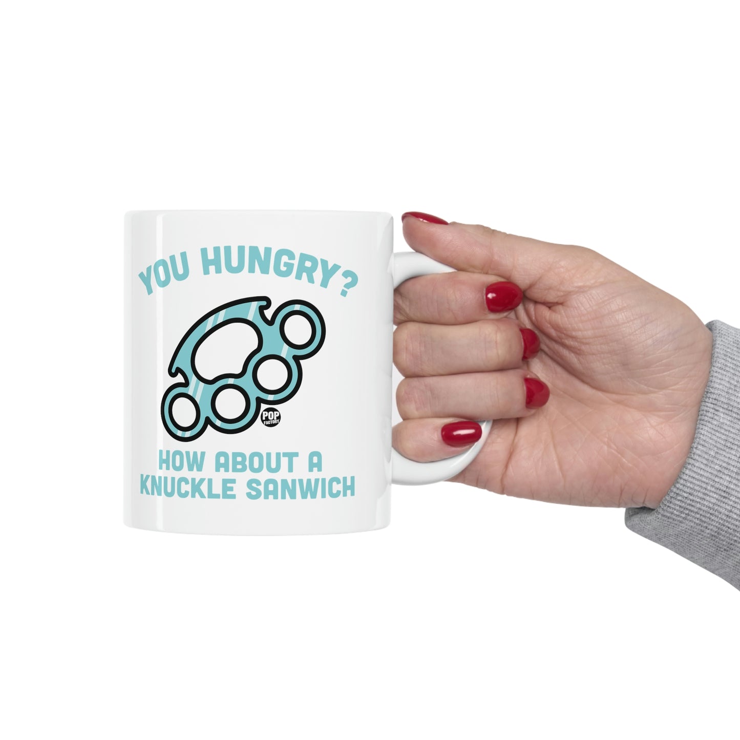 HUNGRY KNUCKLE SANDWICH COFFEE MUG